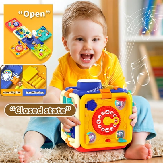Flynow Gifts Toys for 1 Year Old Boy, Busy Board Educational Sensory Toddler Montessori Toys,Learning for 1 Year Old Boy and Girl Birthday Gifts