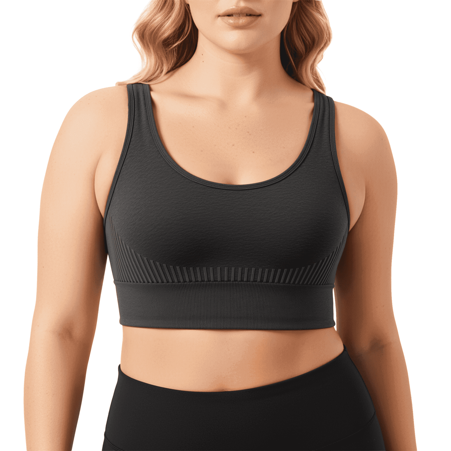 WQD Sports Bras for Women High Support Wirefree Padded Workout Bras Comfortable Athletic Yoga Bra Tops for Running Training Fitness Gym